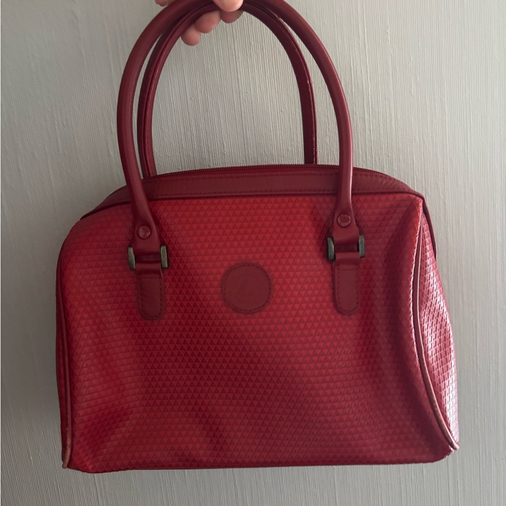 Vintage red Claiborne purse with handles